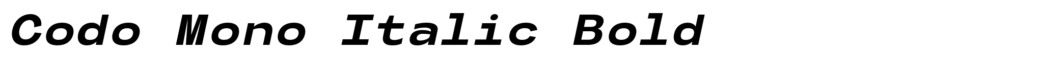 Codo Mono Italic Bold image